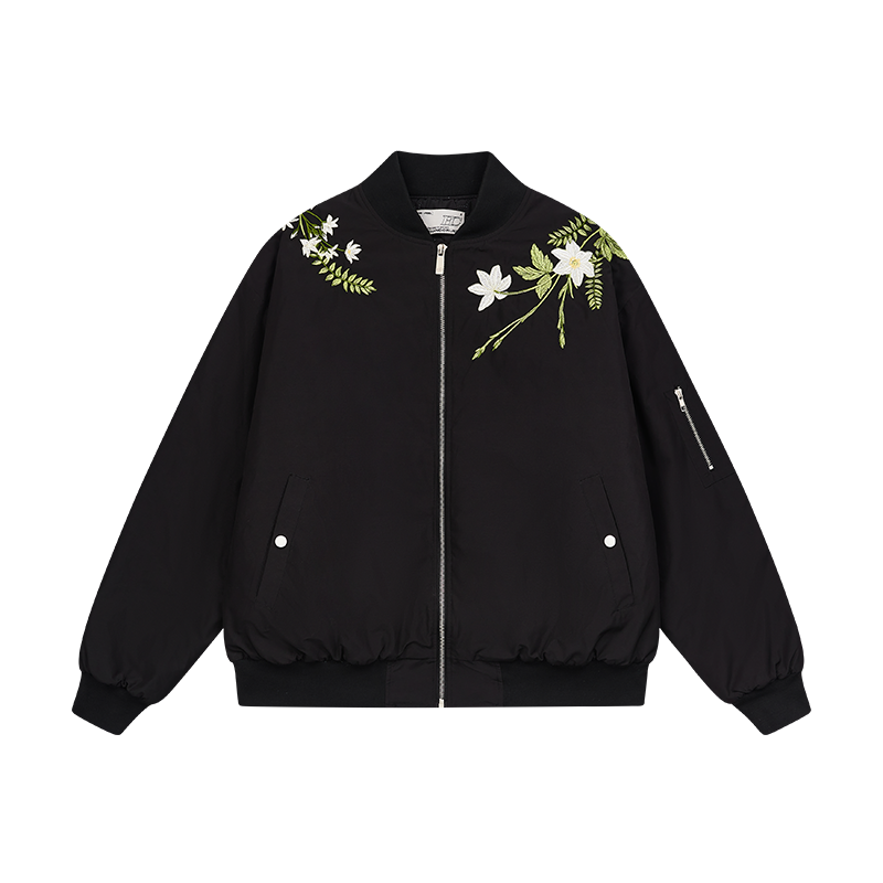 ジャケット・アウター embroidery design bomber jacket Japanese Embroidered Men's bomber jacket - Hip Hop