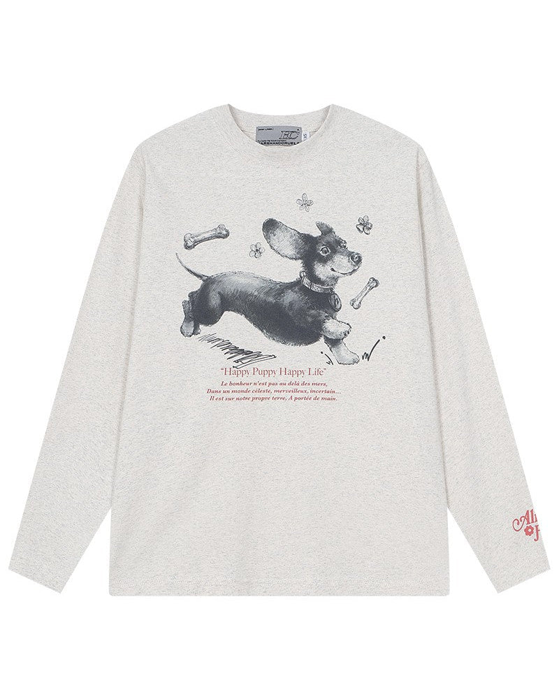 Dachshund Sketch Long Sleeve Tee