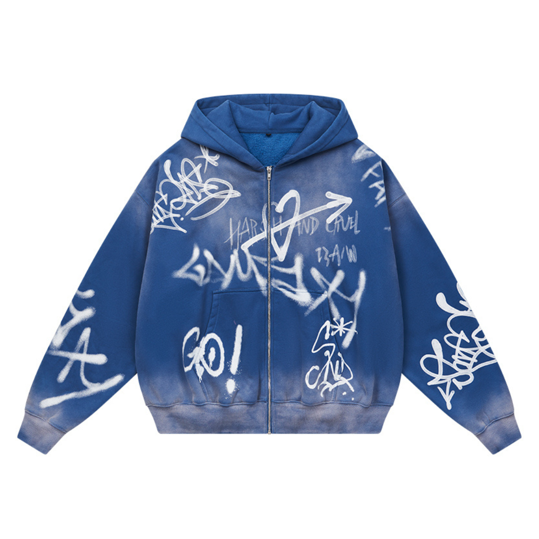 Spray paint hoodies sales customized