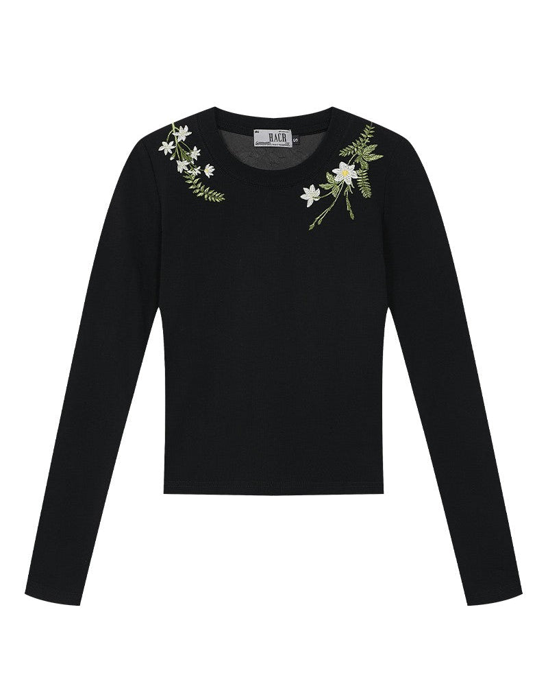 Green Wreath Slim Fit Tee