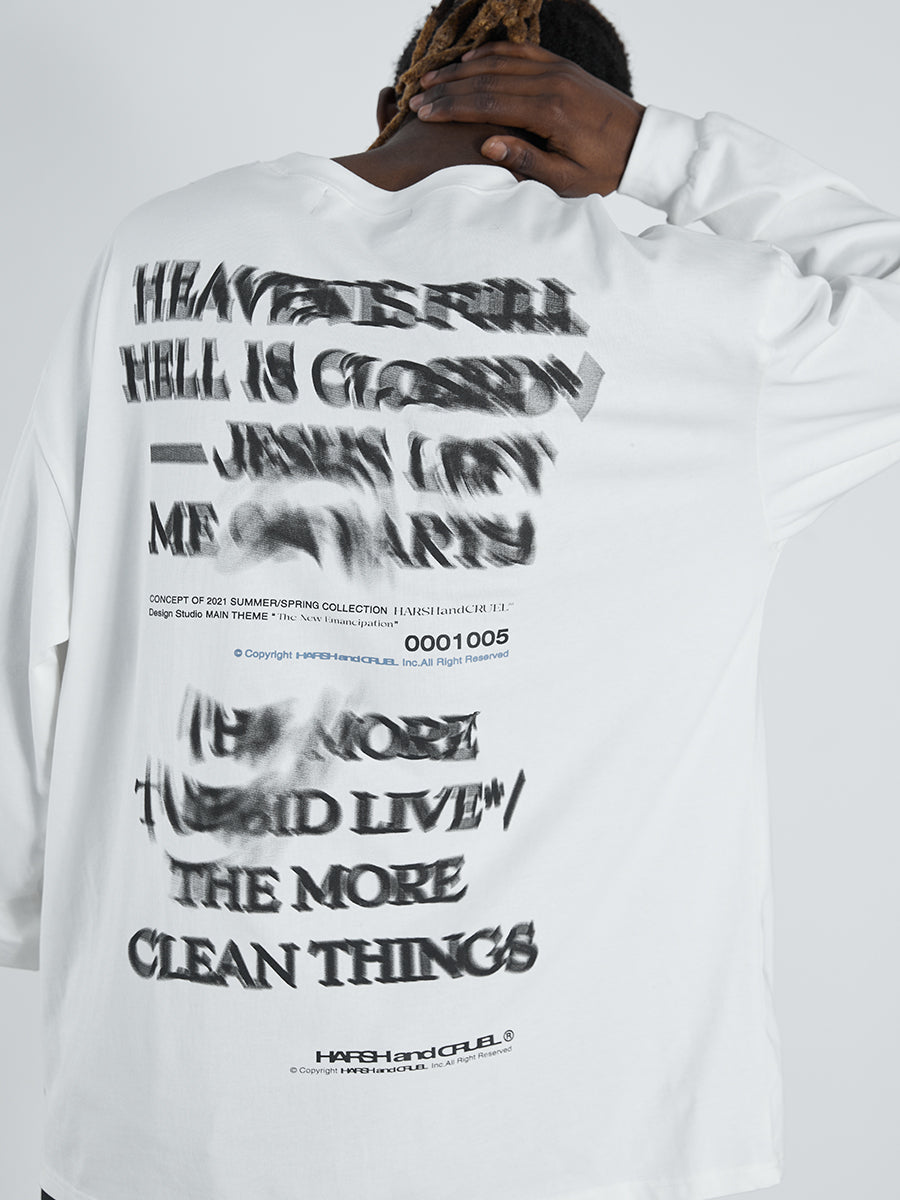 Twisted Print Logo L/S Tee