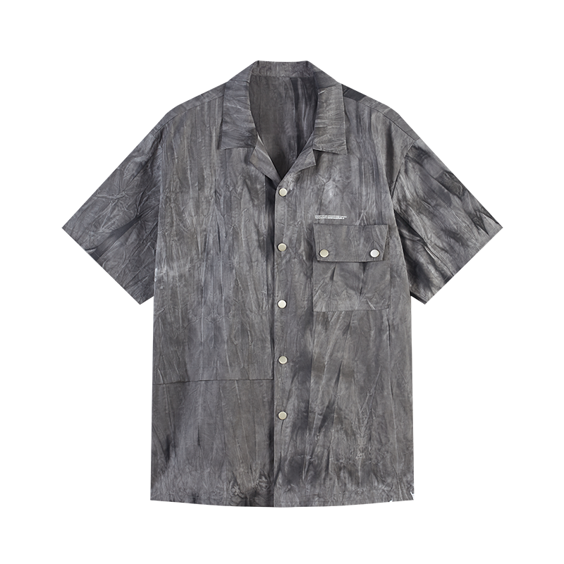 Mottled Washed Cuban Shirt