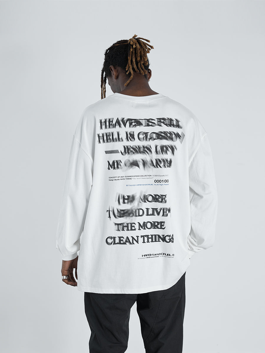 Twisted Print Logo L/S Tee