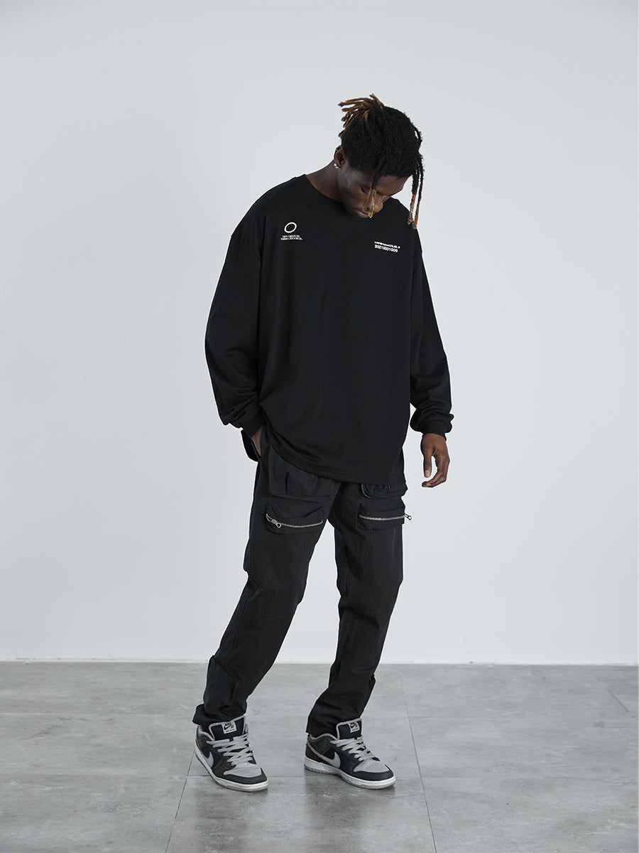 Twisted Print Logo L/S Tee