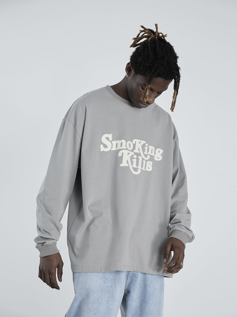 Smoking Kills Print L/S Tee
