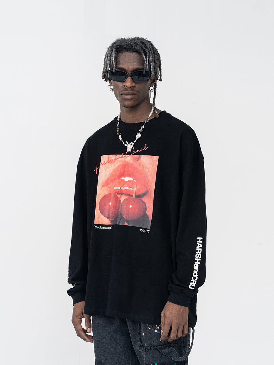 Cherry Logo Long Sleeve Tee