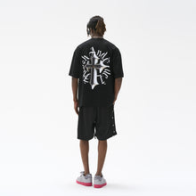Load image into Gallery viewer, 3D Gothic Cross Logo Ring Printed Tee
