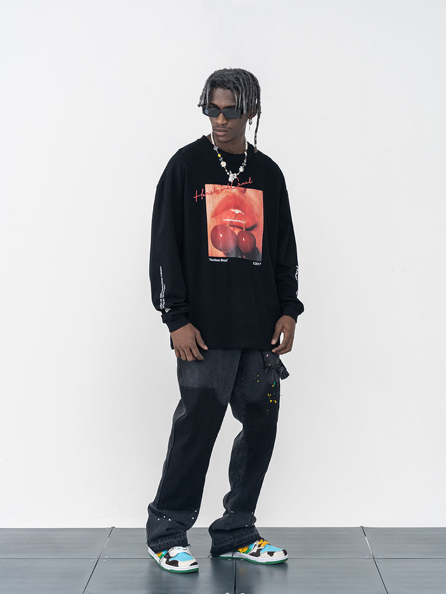 Cherry Logo Long Sleeve Tee