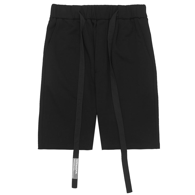 Knitted Drawstrings Logo Shorts