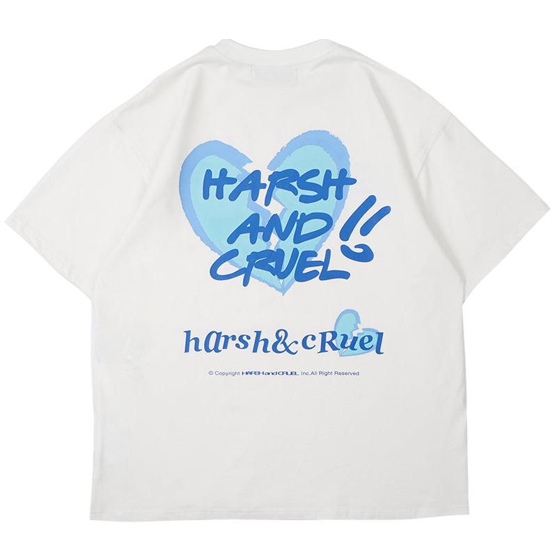 Logo Broken Heart Print Tee