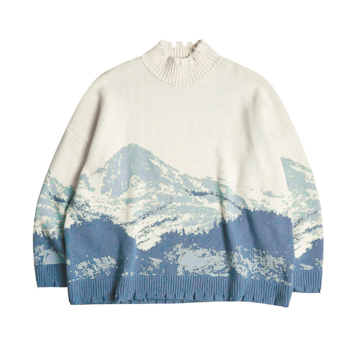 Snow Mountain Ripped Turtleneck