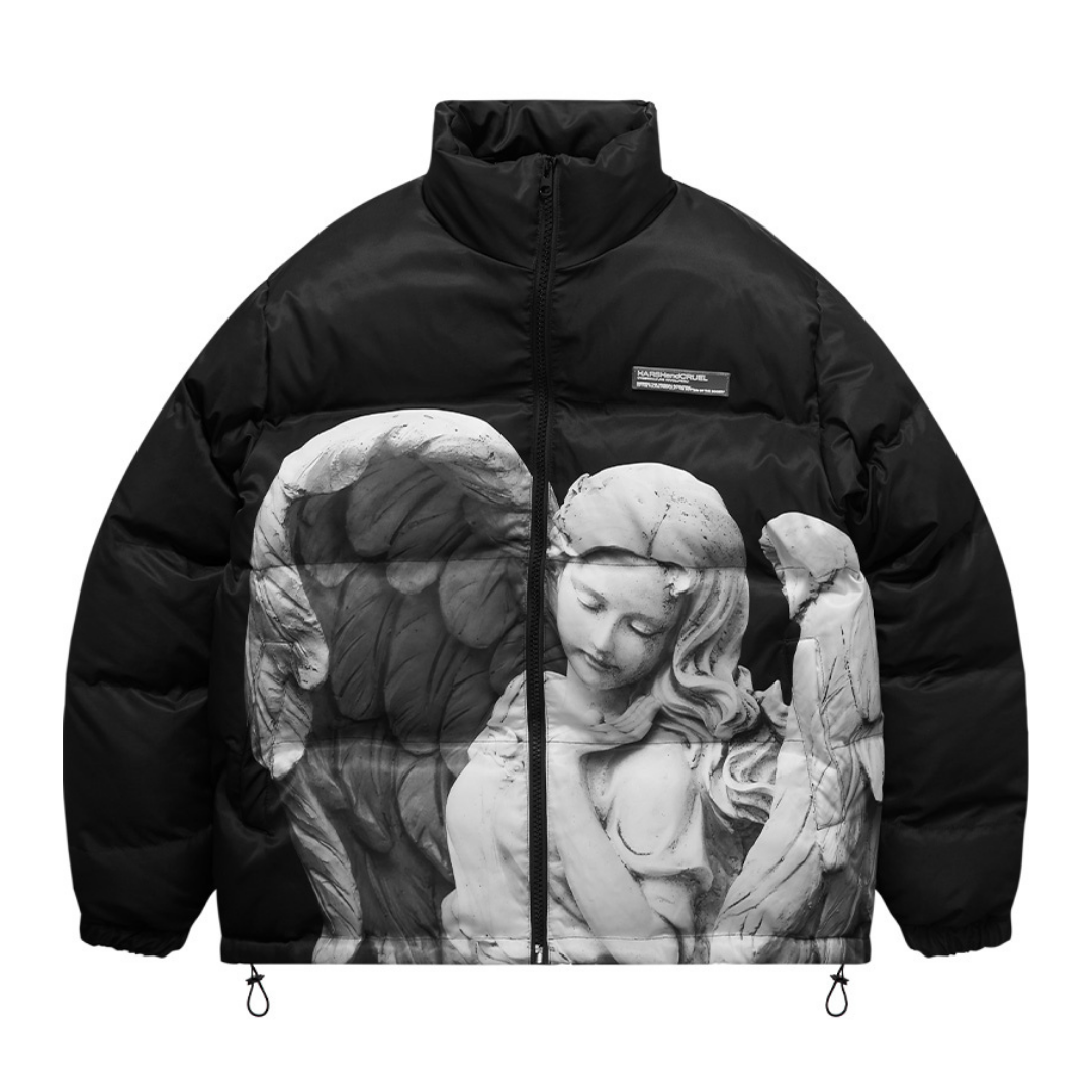Angel Sculpture Down Jacket – Harsh and Cruel Angel Sculpture Down Jacket – Harsh and Cruel