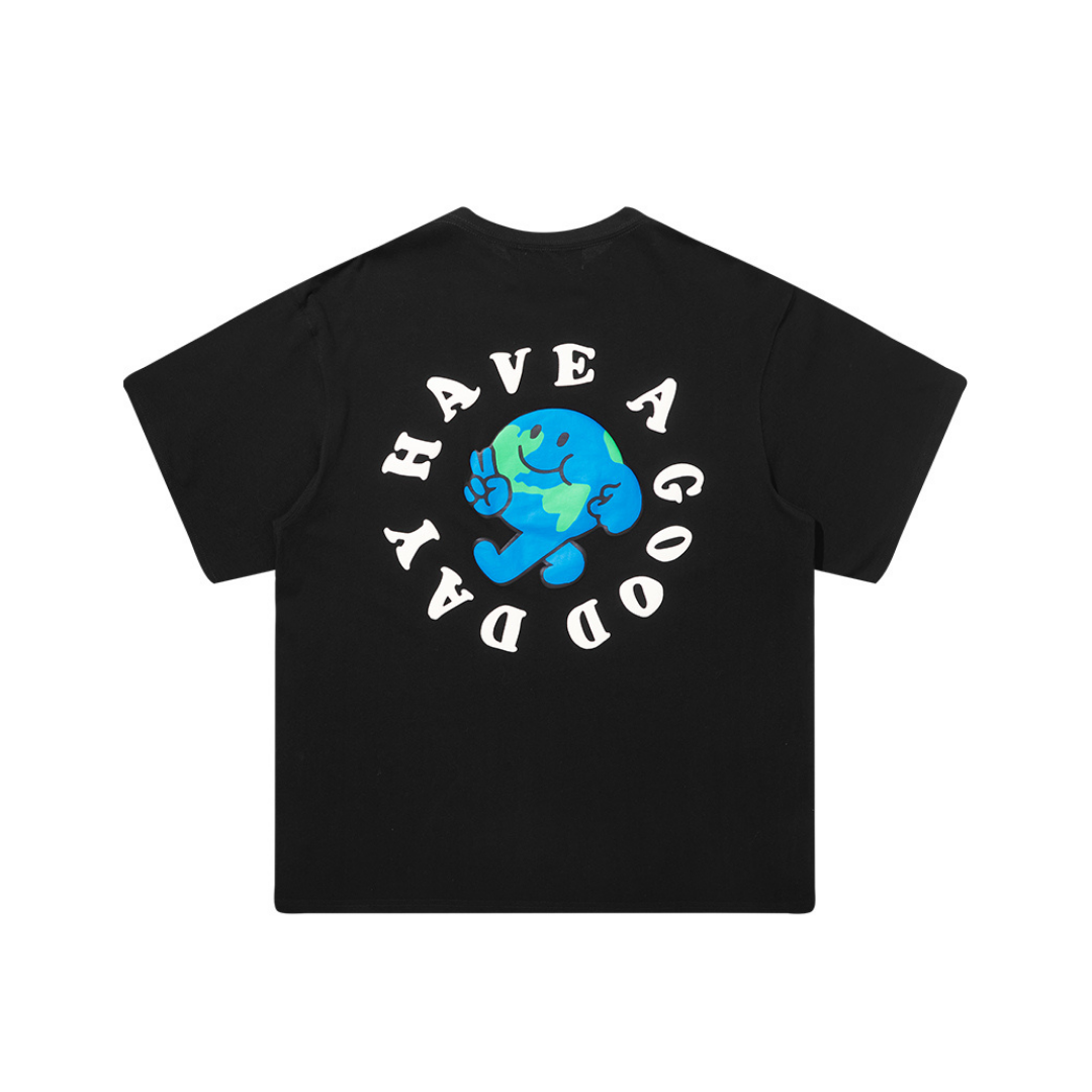 Smiling Earth Foam Print Tee