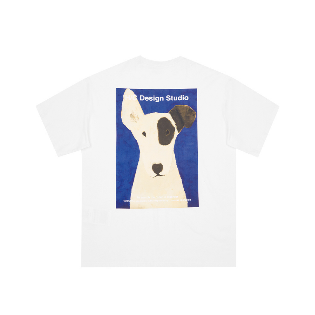 Oil Painting Dalmatian Printed Tee