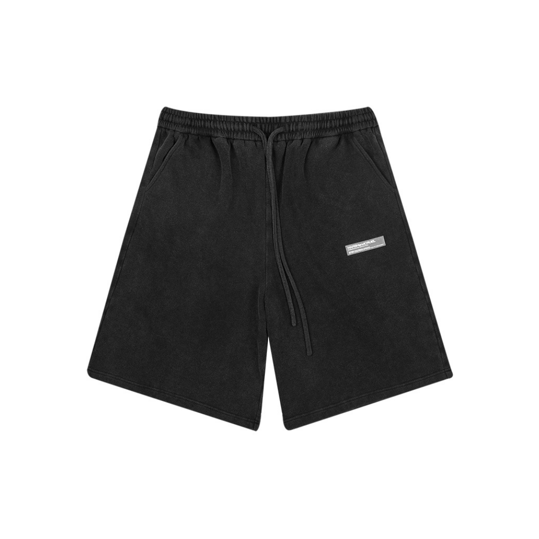 TPU Loose Washed Denim Shorts
