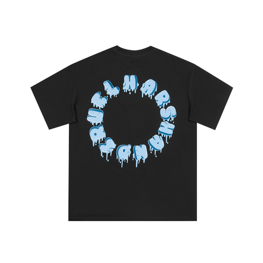 3D Circle Ice Cream Logo Tee