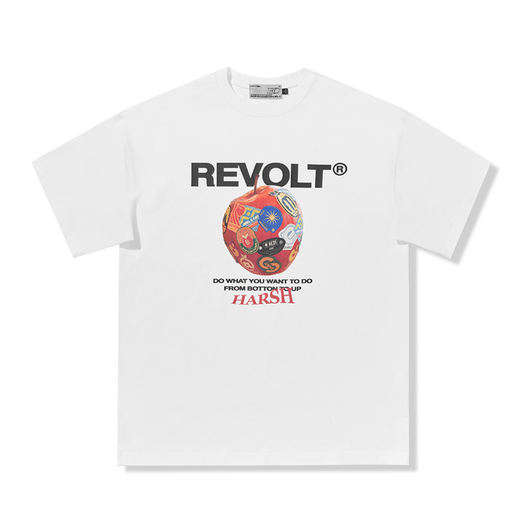 Stickers Apple Printed Tee