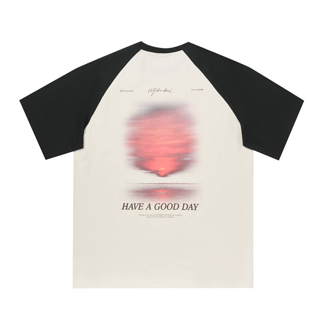 Sunset Logo Raglan Tee