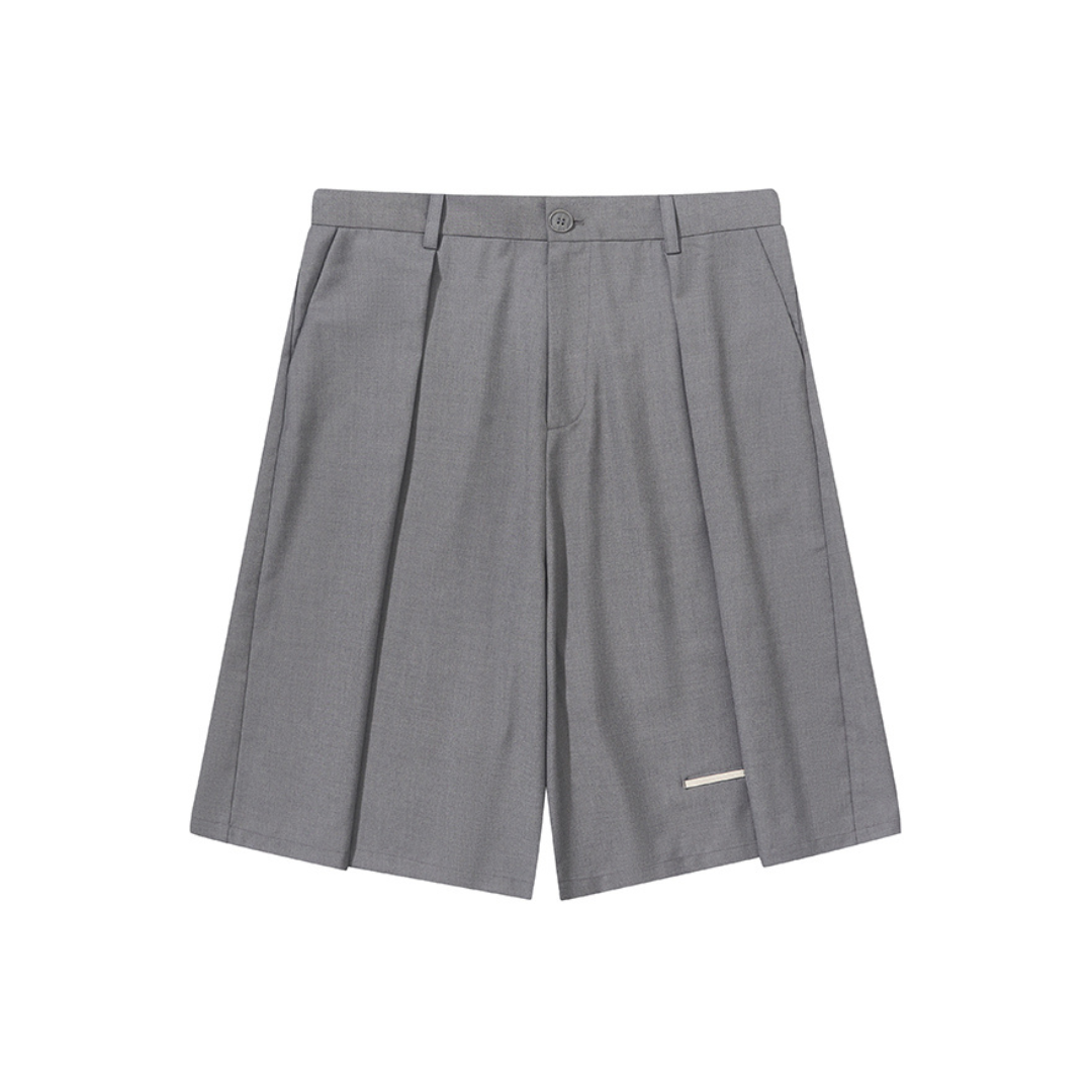 Pleated Casual Suit Shorts