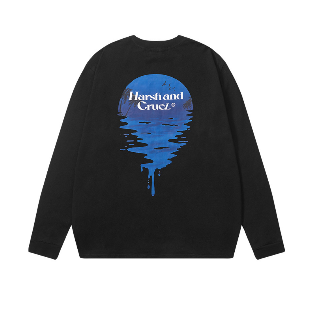 Beach Sunset Print L/S tee