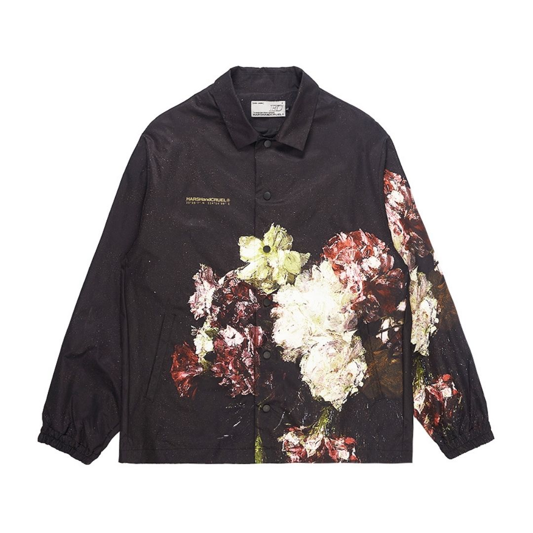 Coach floral jacket best sale