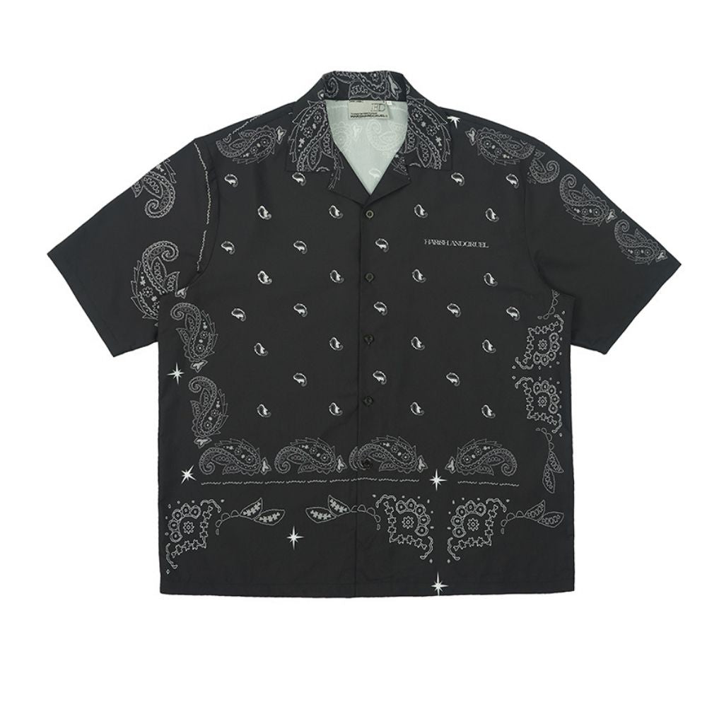 Cashew Print Cuban Shirt