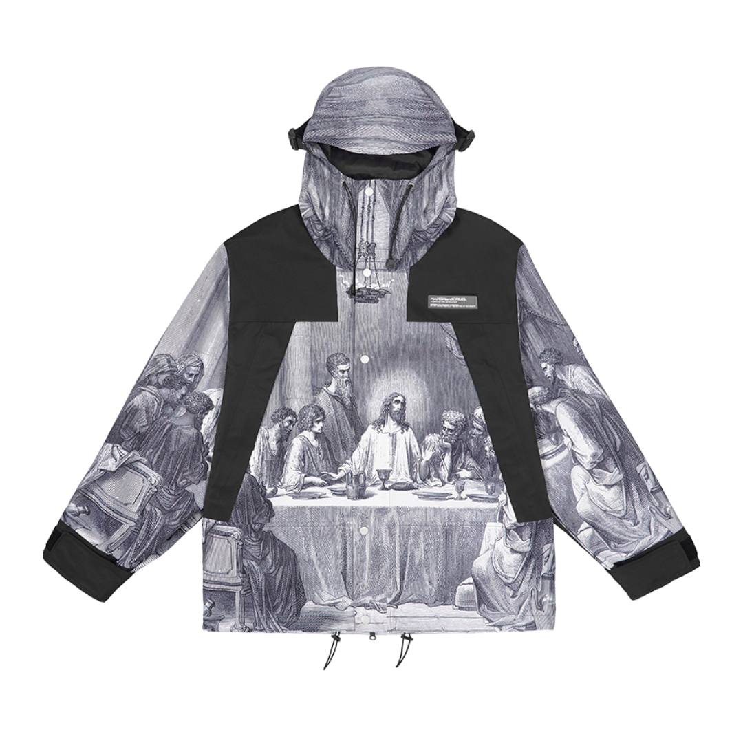 The Last Supper Print Retro Vintage Jacket Men's Casual - Temu