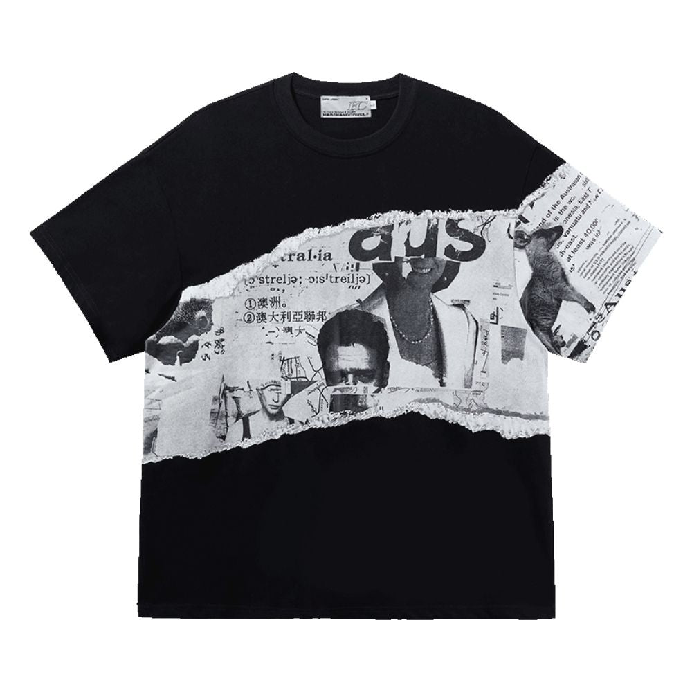 Old Newspaper Printed Tee