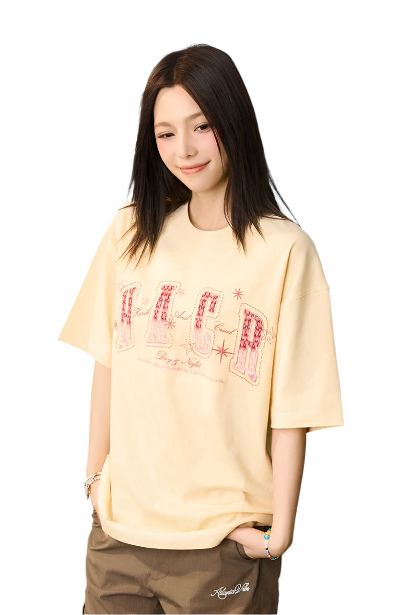 Gradient Knit Patch Tee