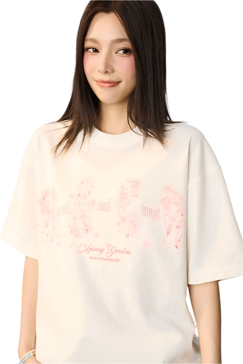 Falling Sakura Graphic Tee