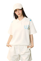 Bouclé Floral Patch Polo