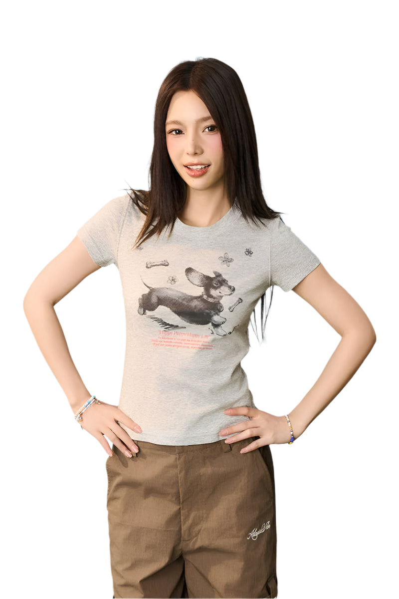 Sketch Dog Slim Fit Tee