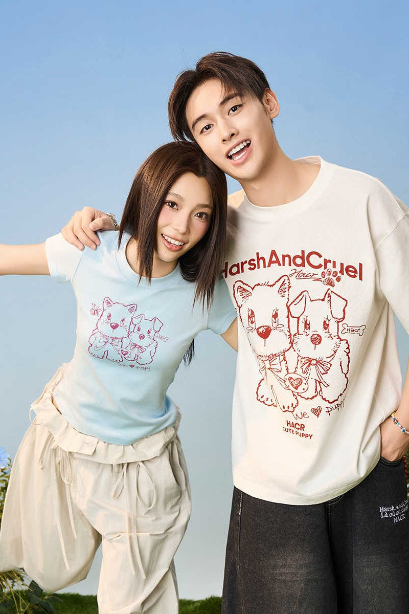 Playful Dog Graphic Tee
