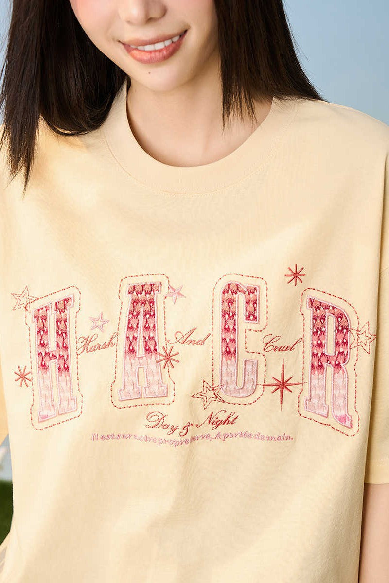 Gradient Knit Patch Tee