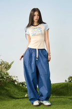 Pastel Dog Sketch Raglan Tee