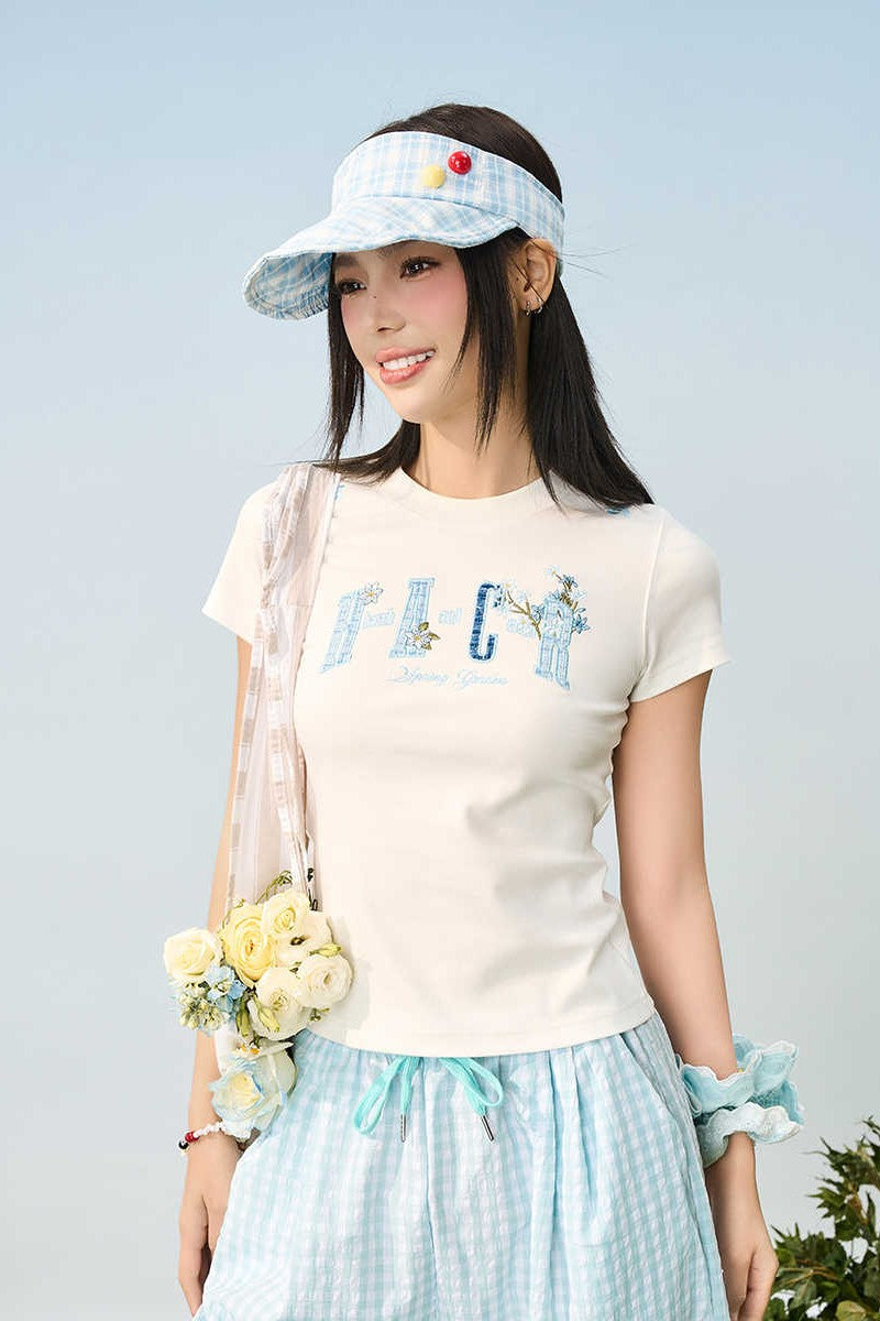 Plaid Patch Couple Tee