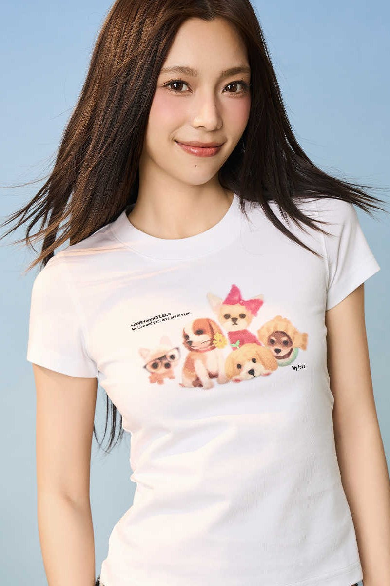 Watercolor Dog Graphic Tee
