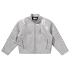 Deconstructed Patchwork Leather Jacket