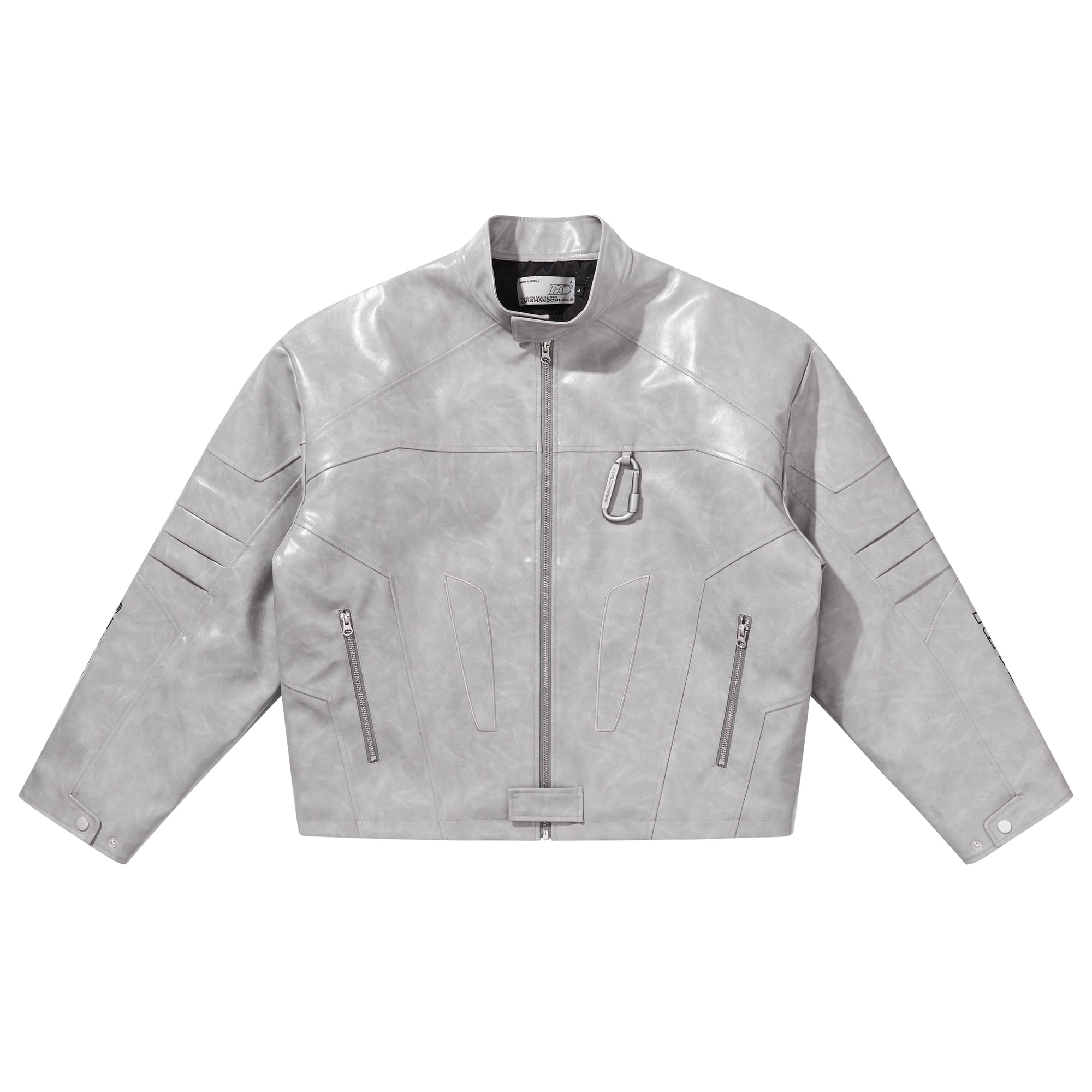 Deconstructed Patchwork Leather Jacket