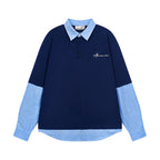 Two Piece Long Sleeves Polo Shirt
