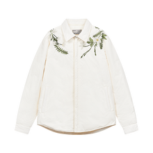 Load image into Gallery viewer, Minimalist Floral Embroidered Down Shirt
