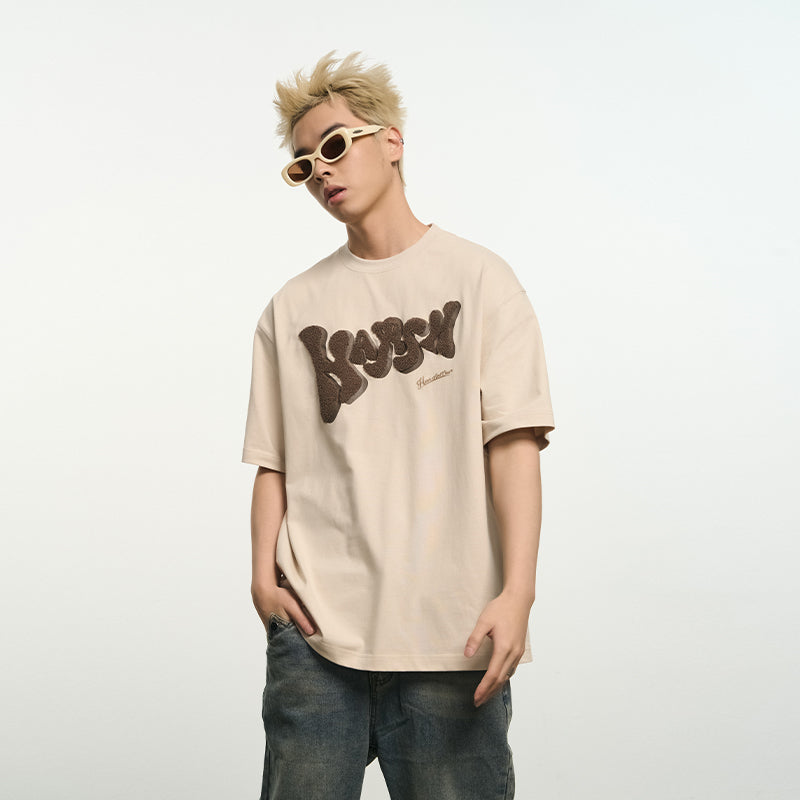 Bubble Embroidered Logo Tee