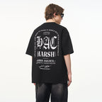 Ruined Gothic Logo Slogan Printed Tee