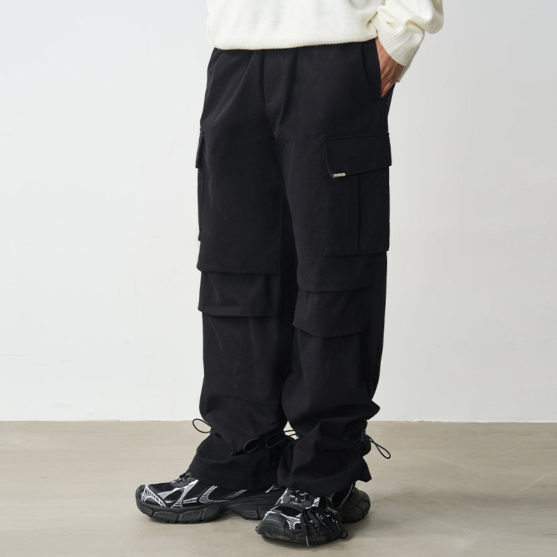Drawstrings Adjustable Cargo Trousers
