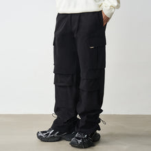 Load image into Gallery viewer, Drawstrings Adjustable Cargo Trousers
