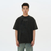 Load image into Gallery viewer, Lost Angel Embroidered Foam Print Tee
