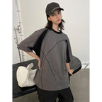 Contrast Splicing Structure Tee