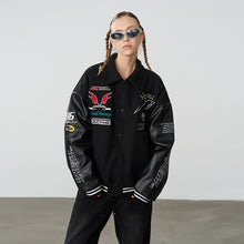 Load image into Gallery viewer, Embroidered Racing Varsity Jacket
