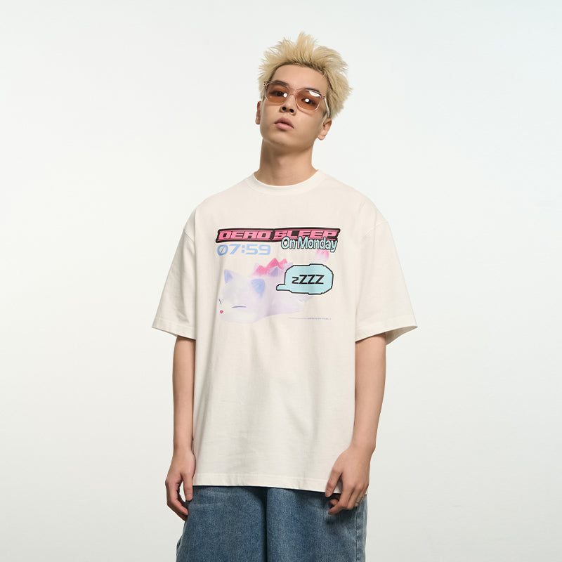 Monday Sleep Printed Tee