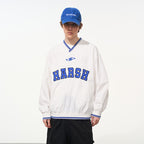 V-Neck Embroidered Baseball Jersey